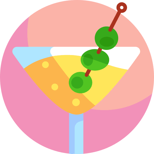 Cocktail olives food and restaurant drink icon