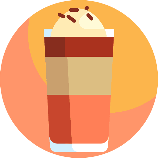 Frappe beverage glass frappe icon