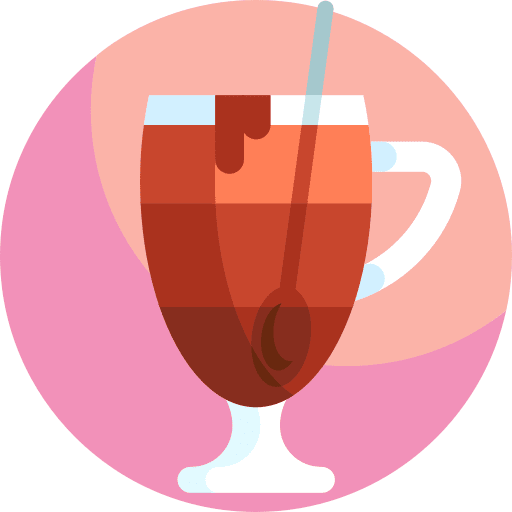 Frappe chocolate sweet spoon icon