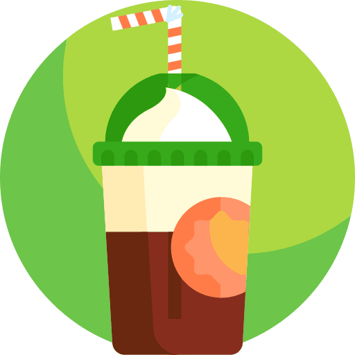 Frappe frappe paper cup straw icon