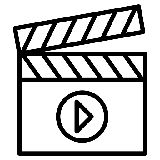 Clapperboard video clapperboard video player icon