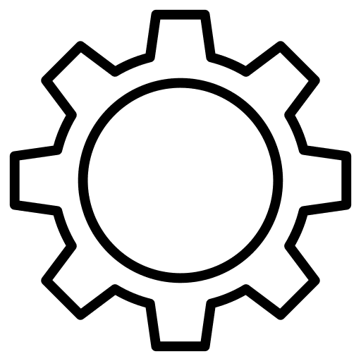 Cogwheel production cinema cogwheel icon