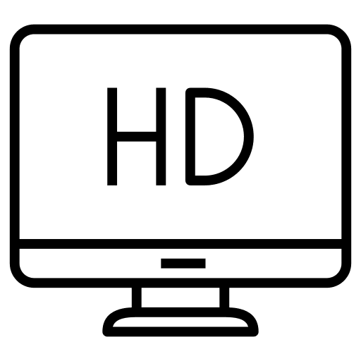 Hd screen electronics hd screen technology icon