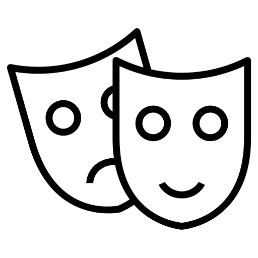 Masks cinema entertainment culture icon