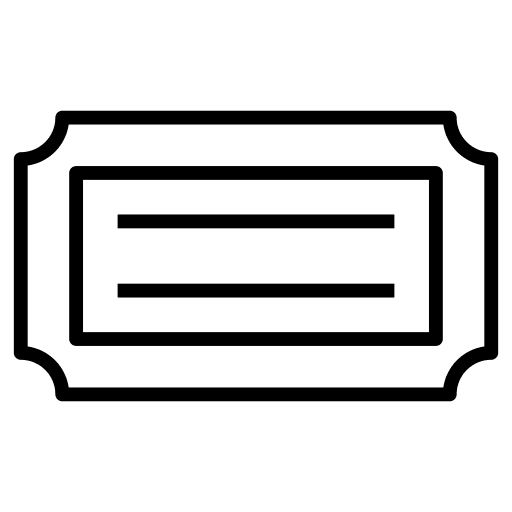 Movie ticket film validating ticket ticket icon