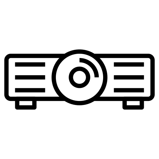 Projector technology video camera communications icon