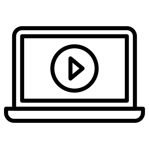 Video player video laptop video player icon