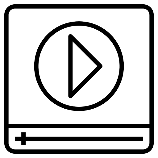 Video player video player play button video icon