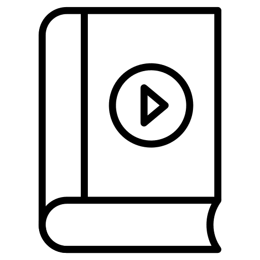 Book video book video lesson icon