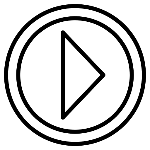 Play button video music and multimedia play button icon