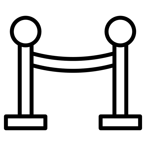 Queue theater separation theatre icon