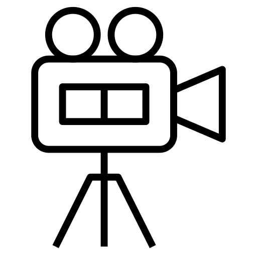 Video camera technology cinema video camera icon