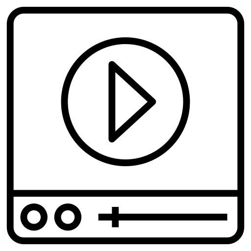 Video player video ui multimedia icon