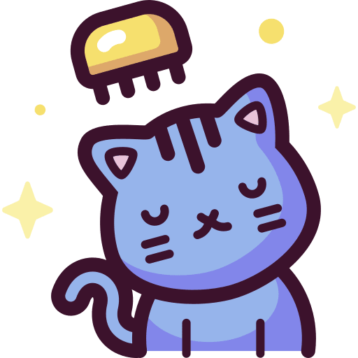 Brush animals pet grooming comb icon