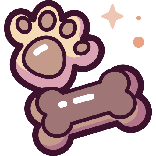 Dog treat chewing dog treat food and restaurant icon