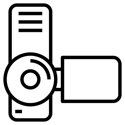 Handy handy videotape video camera icon