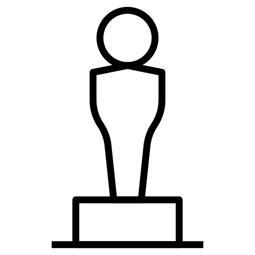 Oscar award trophy sports and competition cinema icon