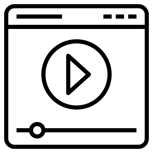 Web browser ui web browser play button icon