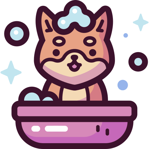 Bath bath animals bubbles icon
