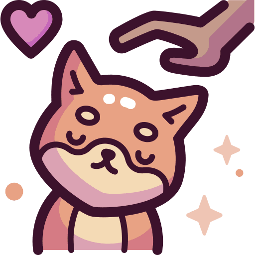 Dog breed dog love icon