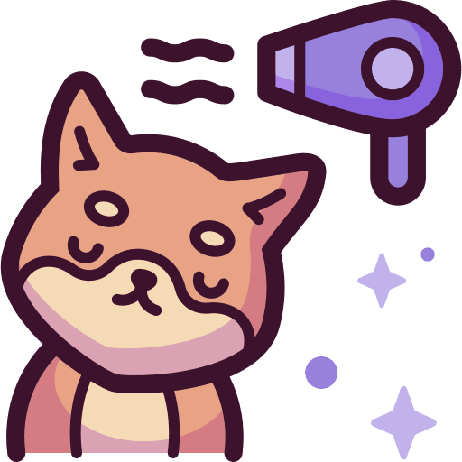 Dryer pet grooming animals dryer icon