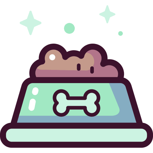 Pet bowl dog food food and restaurant animals icon