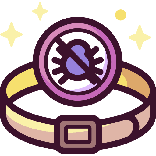 Anti flea insecticide anti flea collar icon