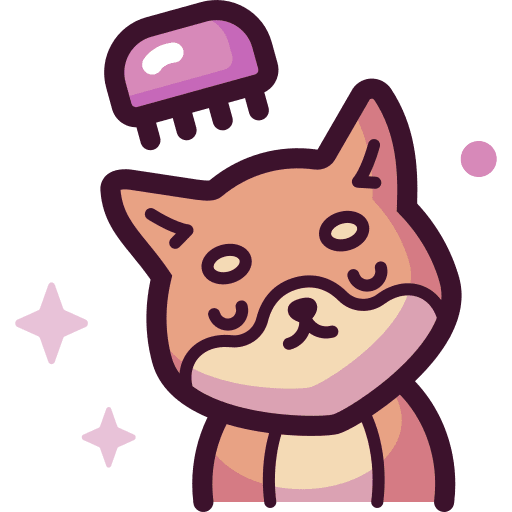 Brush pet grooming dog animals icon
