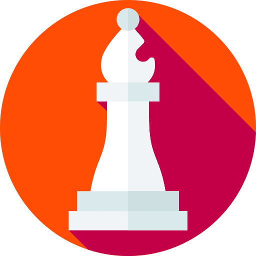 Bishop strategy board game game icon