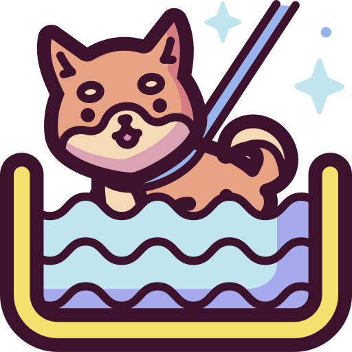Hydrotherapy wellness treatment pet icon