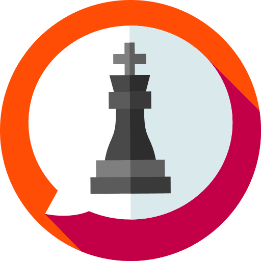 Chess piece strategy sport play icon