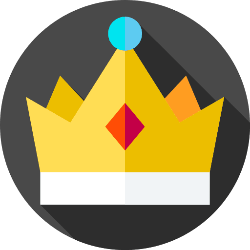 Crown moderator royal queen icon