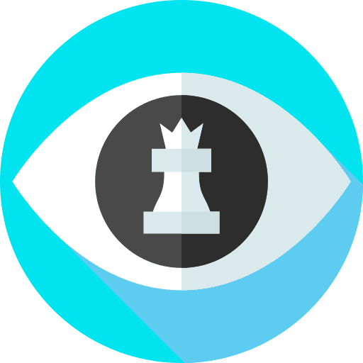 Eye game chess game view icon