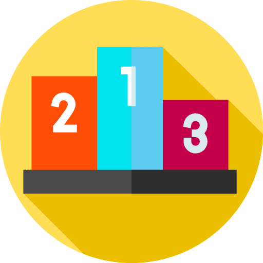 Podium leaderboard 1 2 3 sport icon
