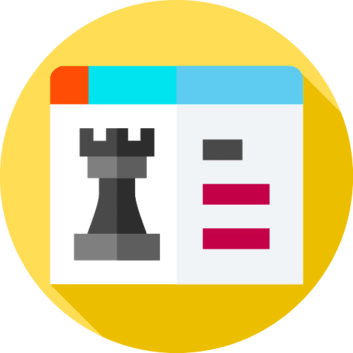 Website chess hobbies and free time board game icon
