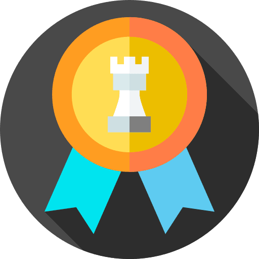 Badge player chess winner icon