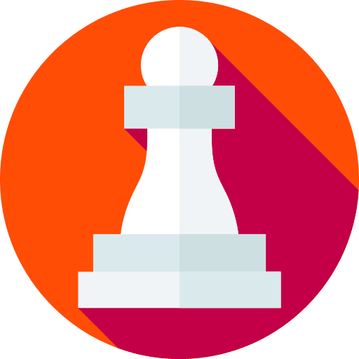 Pawn chess piece hobbies and free time strategy icon