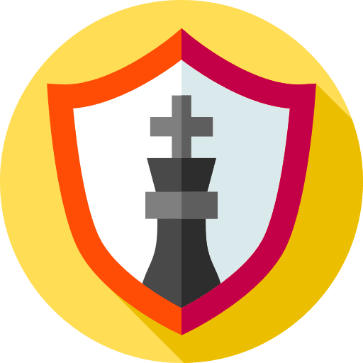 Shield gaming strategy chess icon