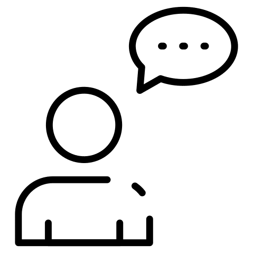 Talk speech bubble people talk icon