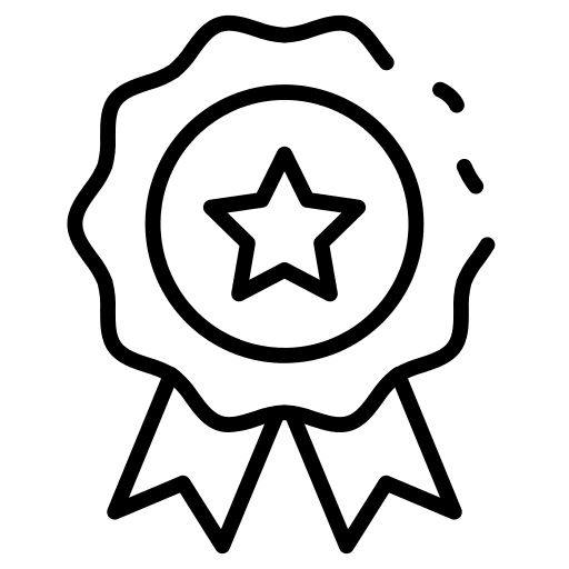 Award badge medal star icon