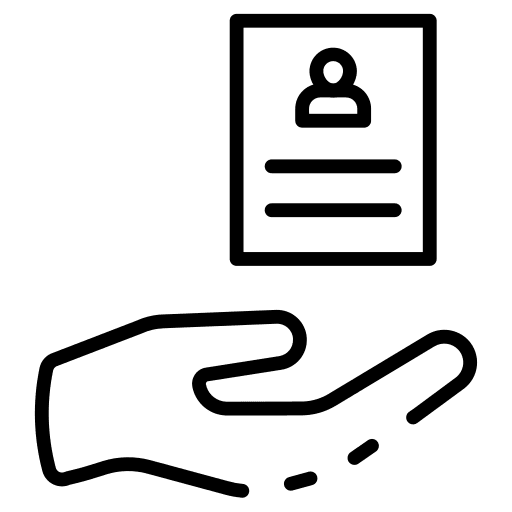 Cv files and folders cv professions and jobs icon