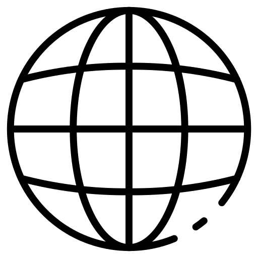 Global global grid earth icon