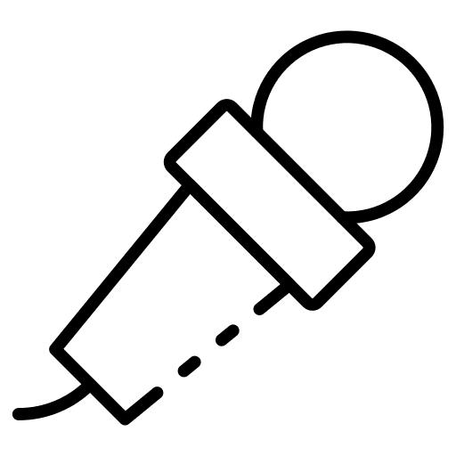 Microphone microphone interview music and multimedia icon