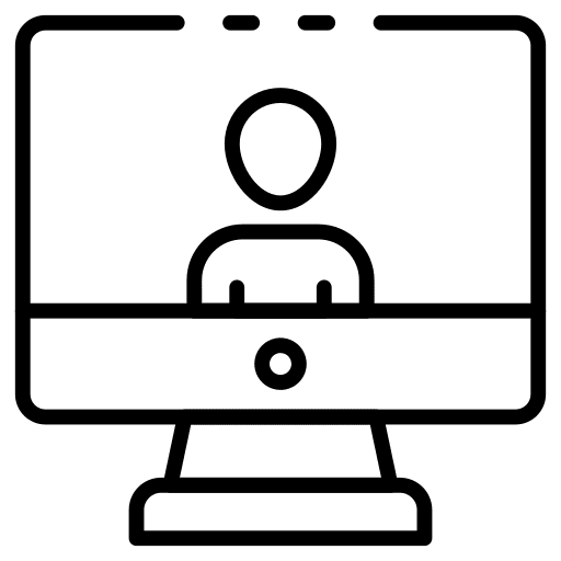 Monitor screen communications electronics computer icon