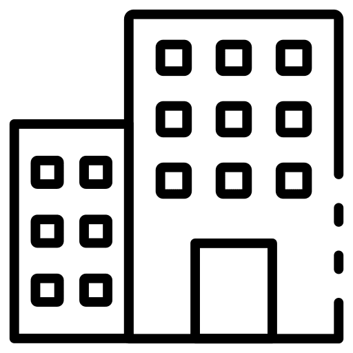 Office building enterprise architecture and city company icon