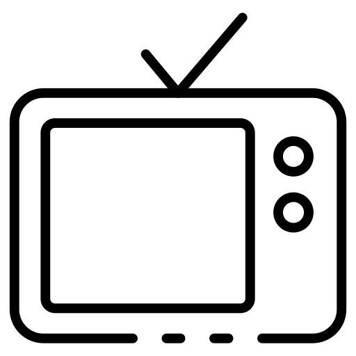 Old tv old tv electronics antenna icon