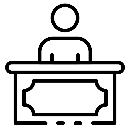 Receptionist user receptionist people icon