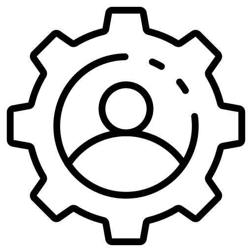 Setting gear management setting icon