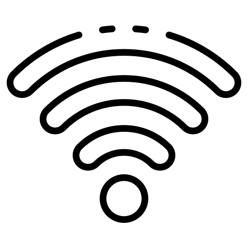 Wifi signal coverage internet signaling icon