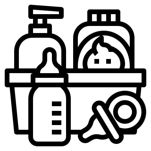 Baby products feeding bottle baby products kid and baby icon